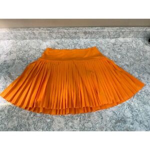 OFFLINE by Aerie Pleated Tennis Skort Medium Orange High Waist Athletic Mini